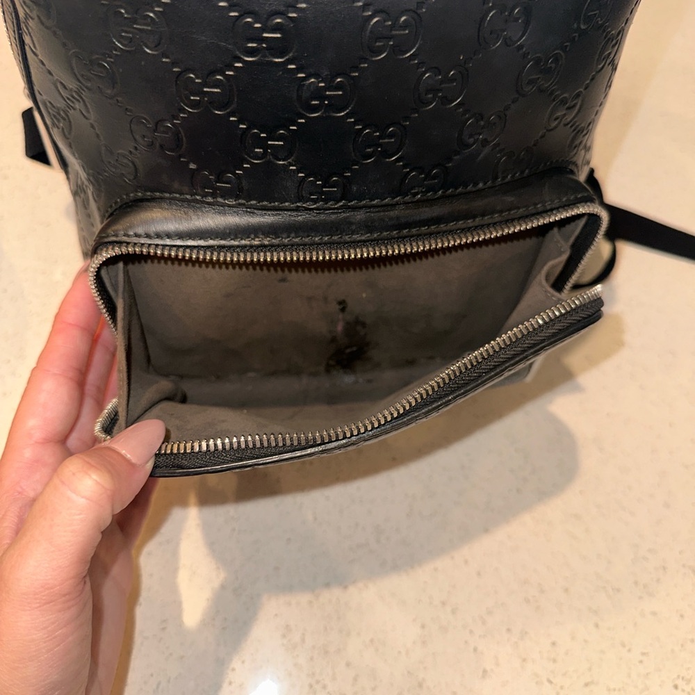 Guccissima Small Black Backpack - image 5